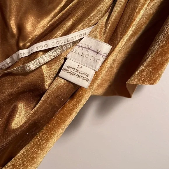 BHLDN Jenny Yoo Ellis Stretch Velvet Gown Size 12 NWT - Picture 12 of 16